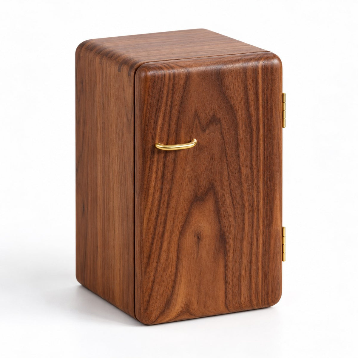 Aulica Wooden Jewellery Cabinet in 6 Drawers / Walnut, closed, studio view on white #Size_6 Drawers|Wood_Walnut