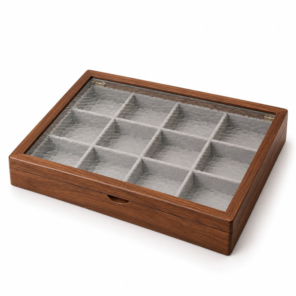 Marea Glass Jewellery Box in Bracelet, closed, studio view on white #Style_Bracelet