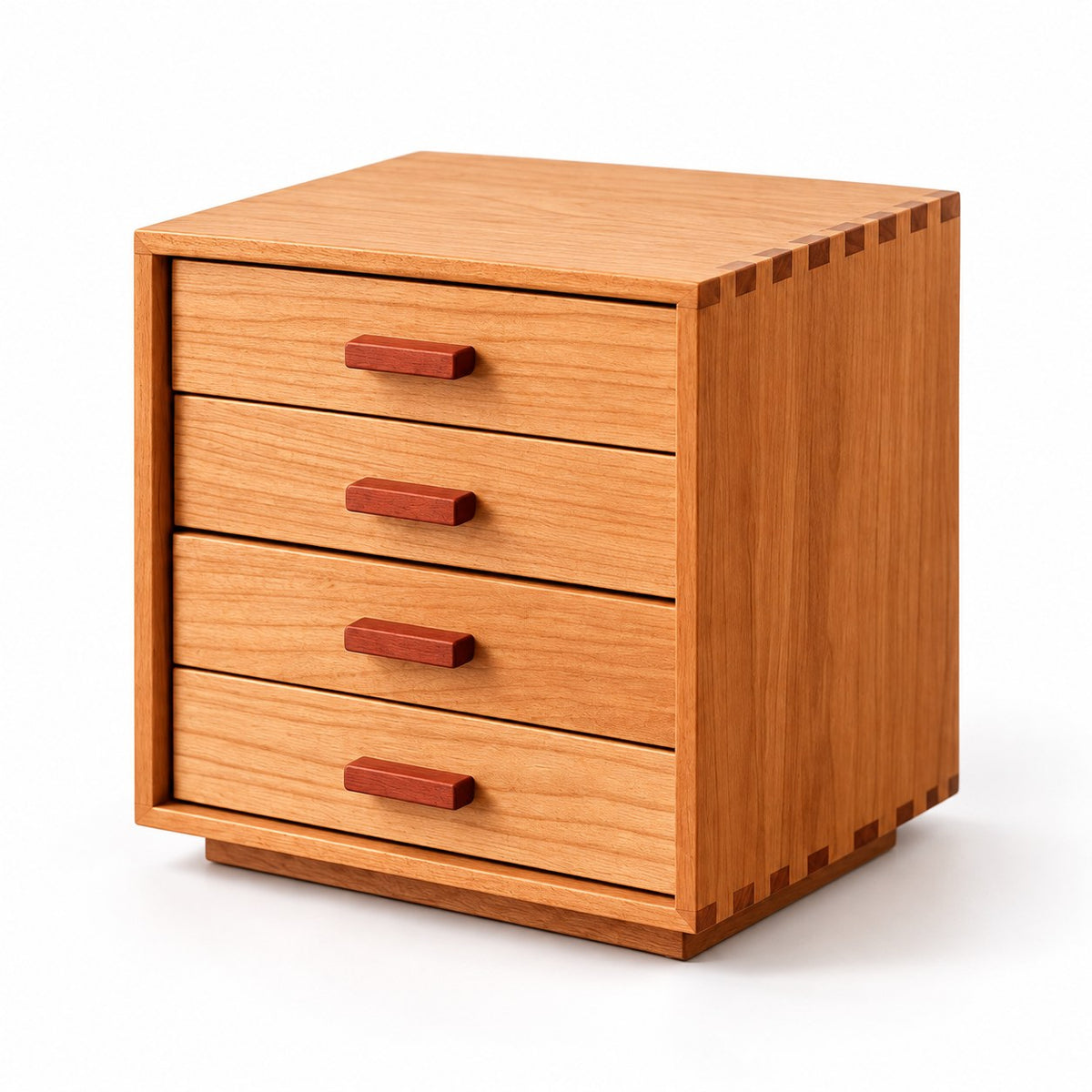 Cerasa 4-Drawer Jewellery Cabinet, closed, studio view on white